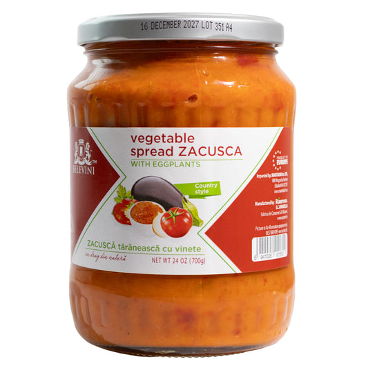 Belevini Vegetable Spread Zacusca with Eggplants, 24oz