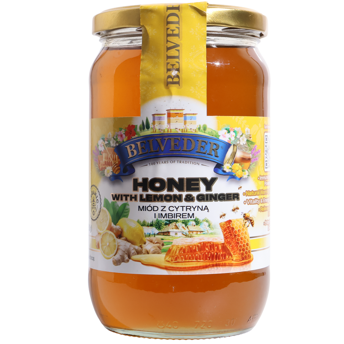 Belveder Honey with Lemon & Ginger, 31.74oz