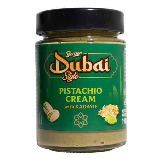 Bergen Dubai Style Pistachio Cream with Kadayif Spread, 6.7oz
