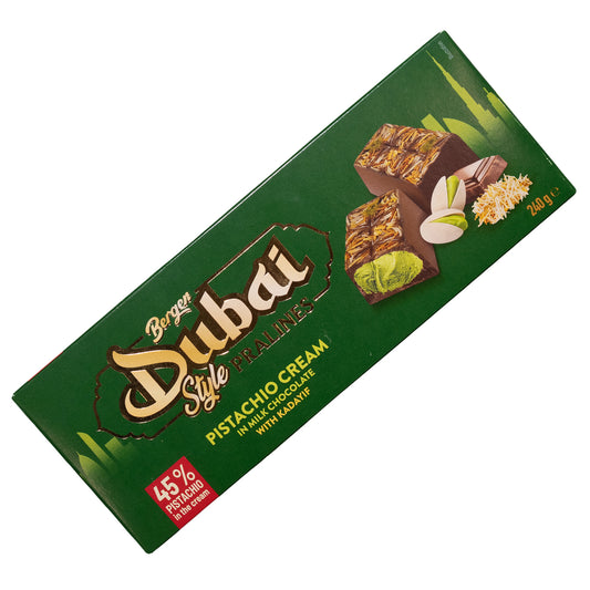 Berger Dubati Style Pralines Pistachio Cream with Kadayif, 8.46oz