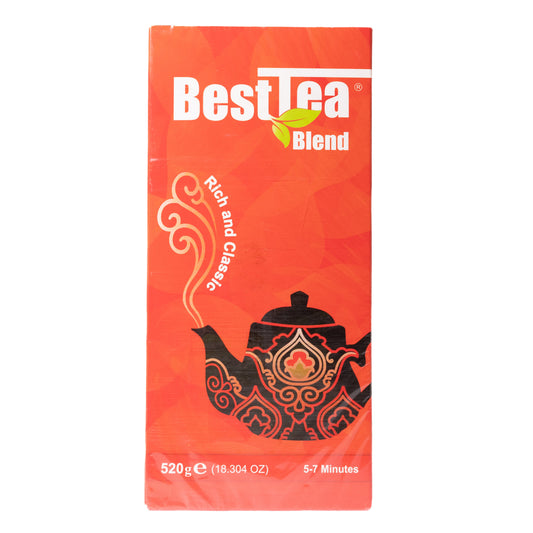 BestTea Blend Rich and Classic Whole Leaf Black Tea with Bergamot Oil, 18.3oz