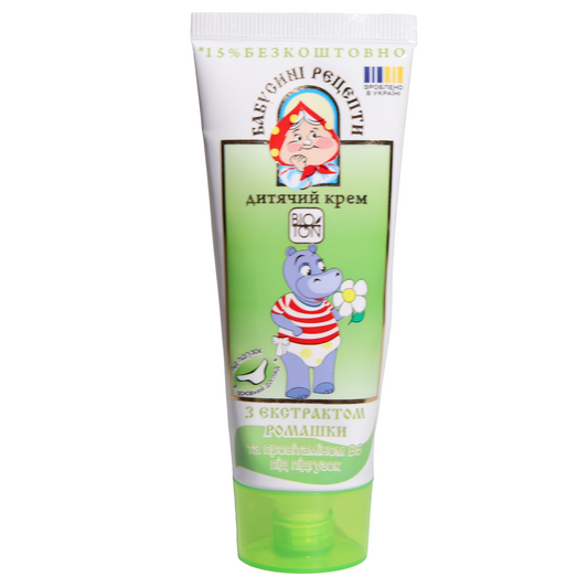 Bioton Children's Cream with Chamomile & Provitamin B5, 2.54fl oz
