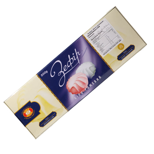 Biscuit Chocolate Zefir White-Pink Marshmallow, 17.64oz