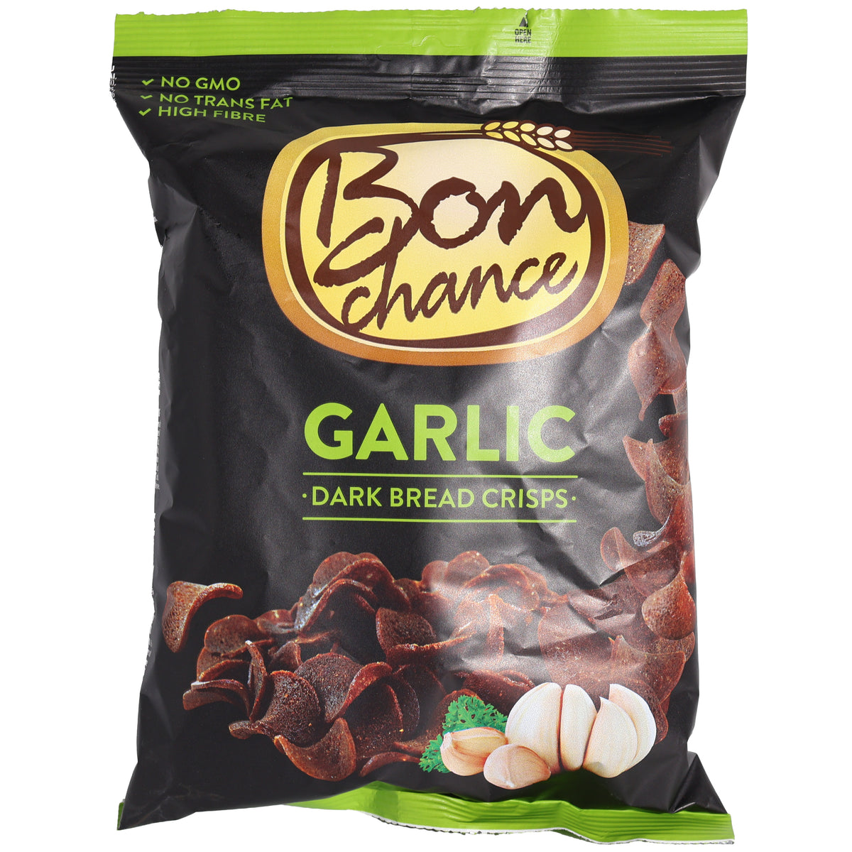 Bon Chance Garlic Dark Bread Crisps, 4.23oz