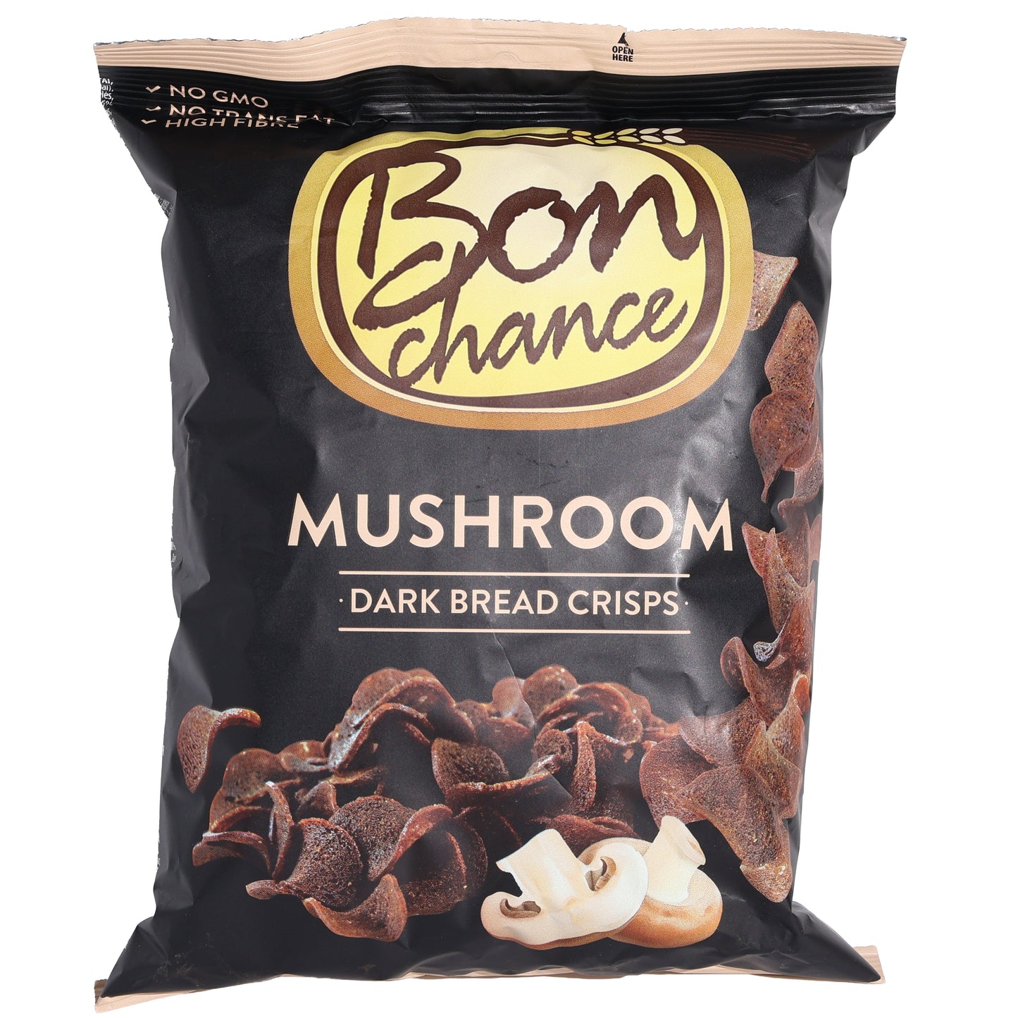 Bon Chance Mushroom Dark Bread Crisps, 4.23oz