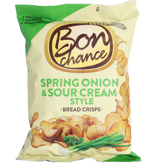 Bon Chance Spring Onion & Sour Cream Style Bread Crisps, 4.23oz