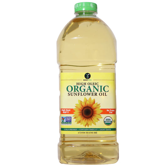 BuonaTerra High Oleic Organic Sunflower Oil, 67.6 fl oz