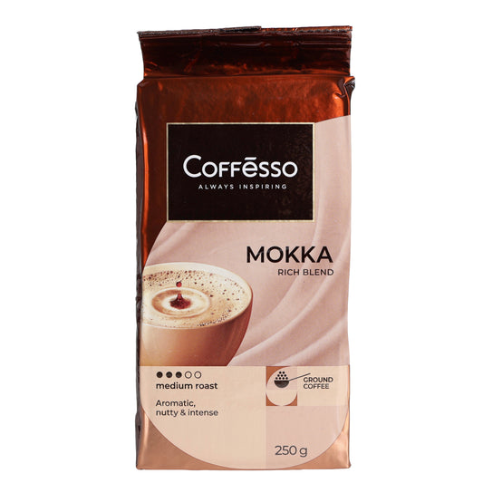 Coffesso Mokka Rich Blend Ground Coffee, 8.81oz