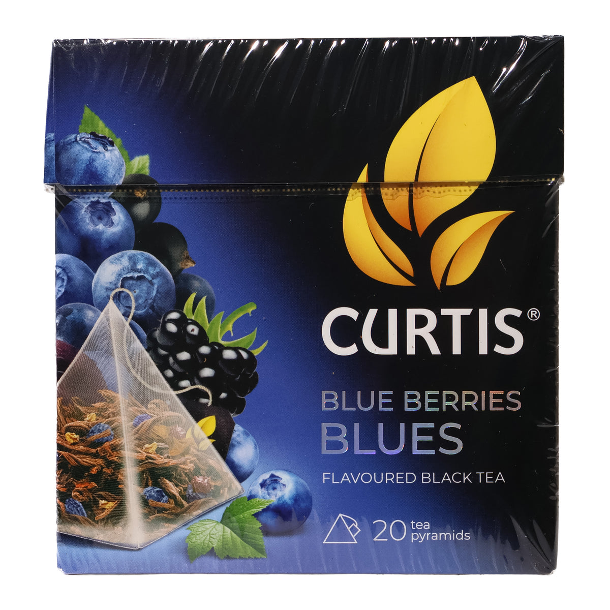 Curtis Blue Berries Blues Flavored Black Tea, 20 Tea Pyramids