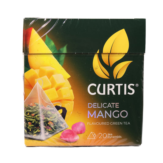 Curtis Delicate Mango Flavored Green Tea, 20 Pyramid Tea Bags