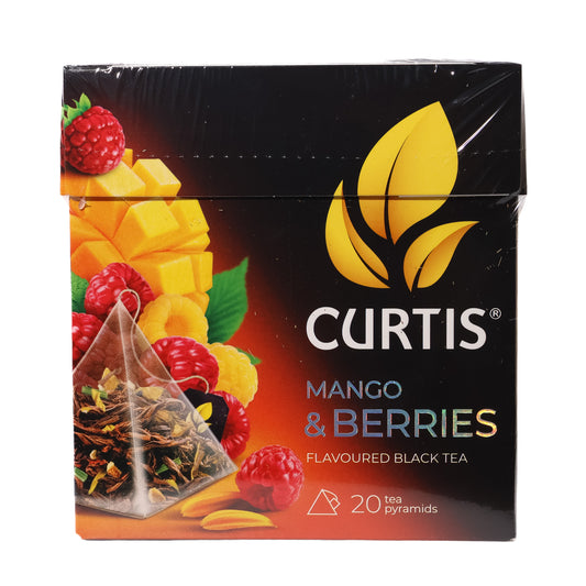 Curtis Mango & Berries Flavored Black Tea, 20 Tea Pyramids