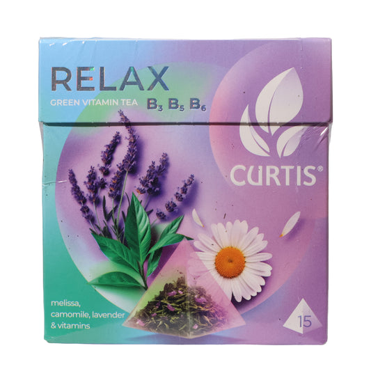 Curtis Relax Green Vitamin Tea Flavored Green Tea, 15 Tea Pyramids