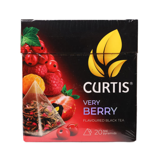 Curtis Very Berry Flavored Black Tea, 20 Tea Pyramids
