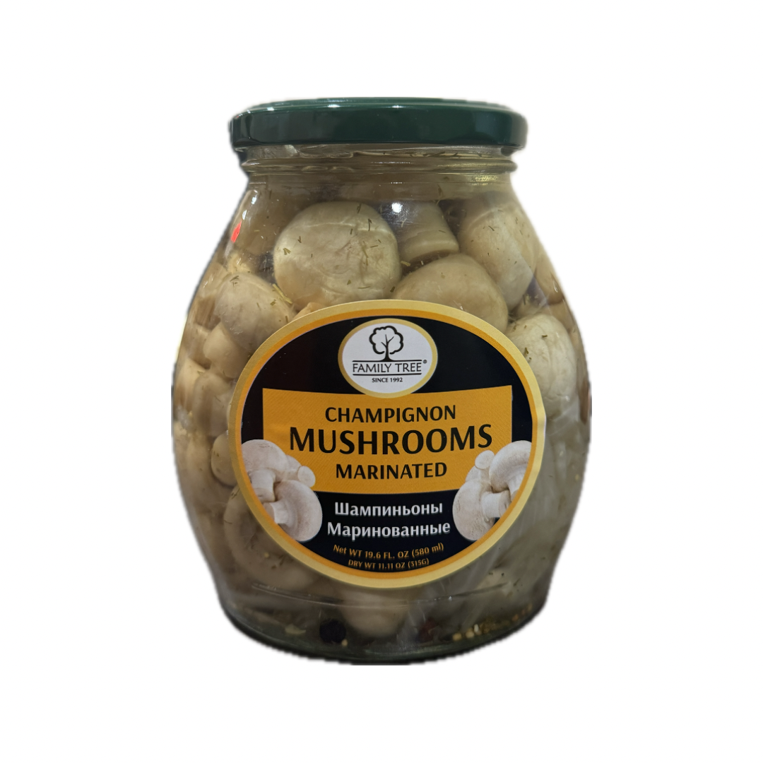 jar of Marinated Champignon Mushrooms, 580mL