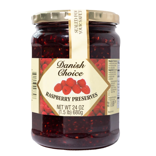 Danish Choice Raspberry Preserves, 24oz
