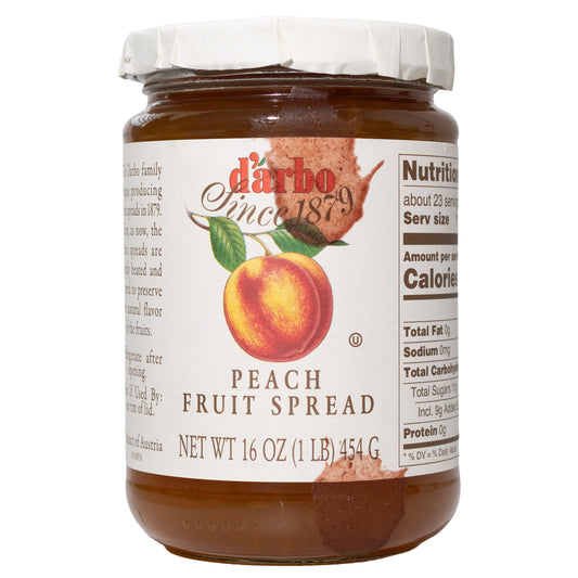 Darbo Peach Fruit Spread, 16oz