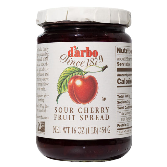 Darbo Sour Cherry Fruit Spread, 16oz