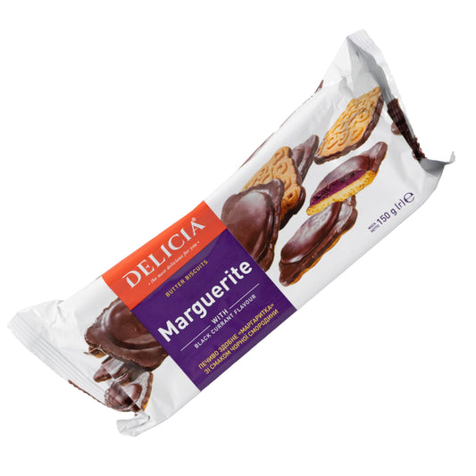 Delicia Marguerite Black Currant Butter Biscuits, 5.3oz