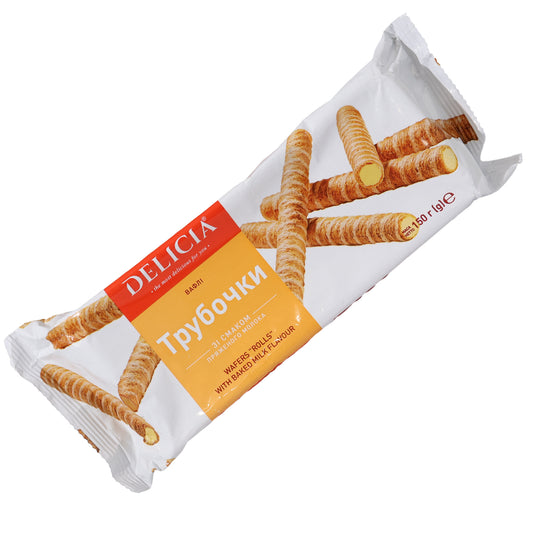 Delicia Wafer Rolls Baked Milk Flavor, 5.3oz