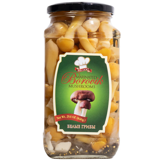 Delikat Marinated Borovik Mushrooms, 29.6oz