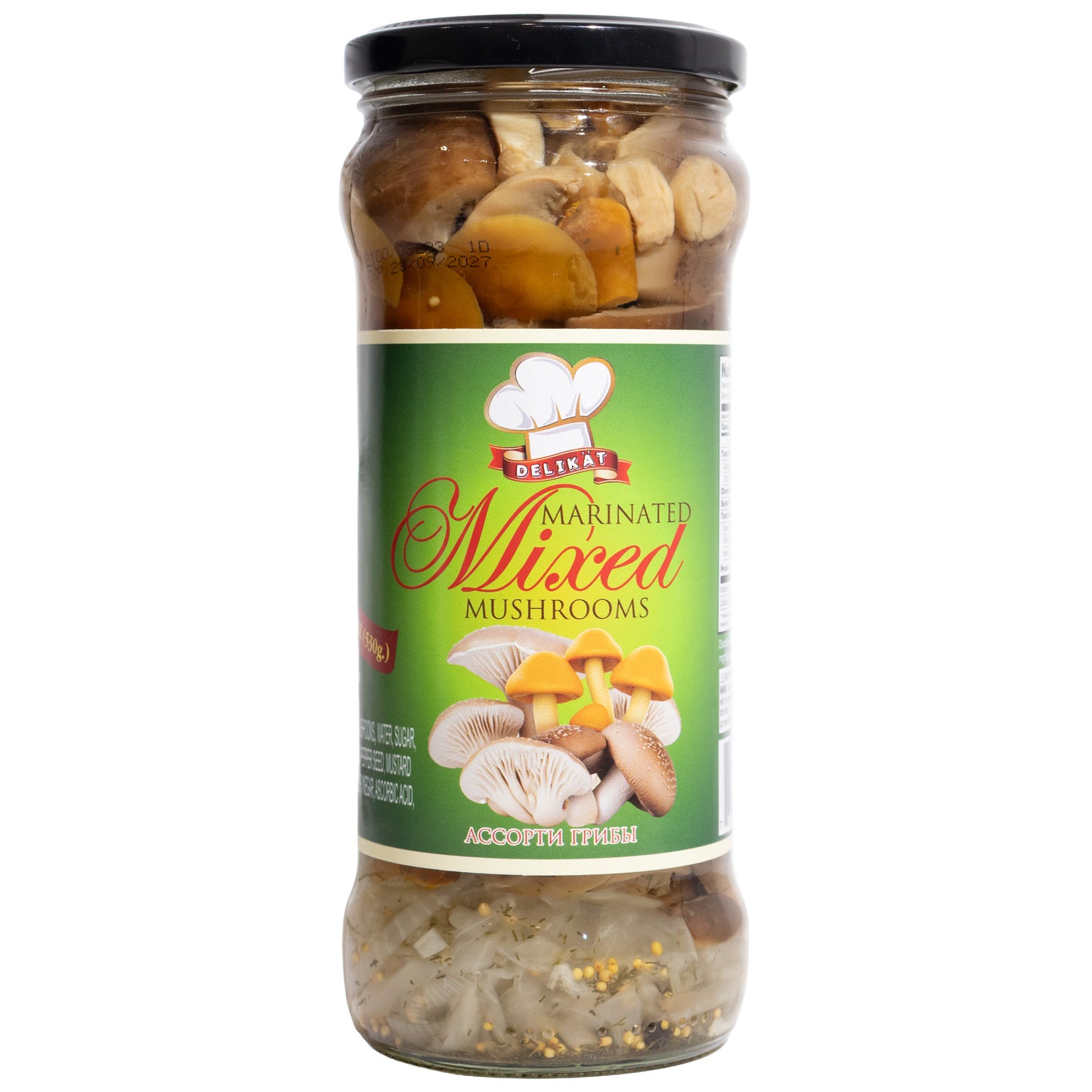 Delikat Marinated Mixed Mushrooms, 18.5oz