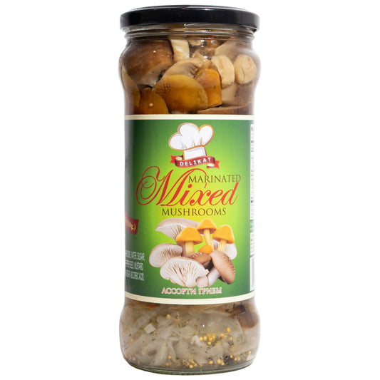 Delikat Marinated Mixed Mushrooms, 18.5oz