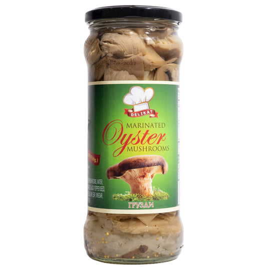 Delikat Marinated Oyster Mushrooms, 18.5oz