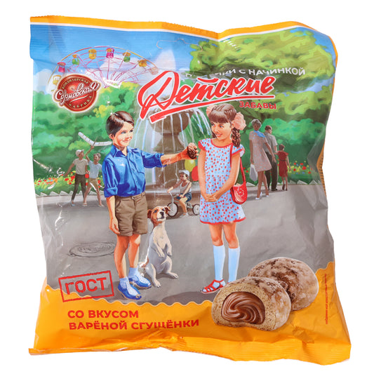 Detskiye Zabavy Gingerbread Cookies w/ Caramelized Milk Filling, 10.58oz