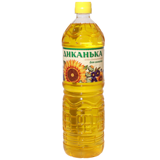 Dikanka Unrefined Sunflower Oil for Salads, 34 fl oz