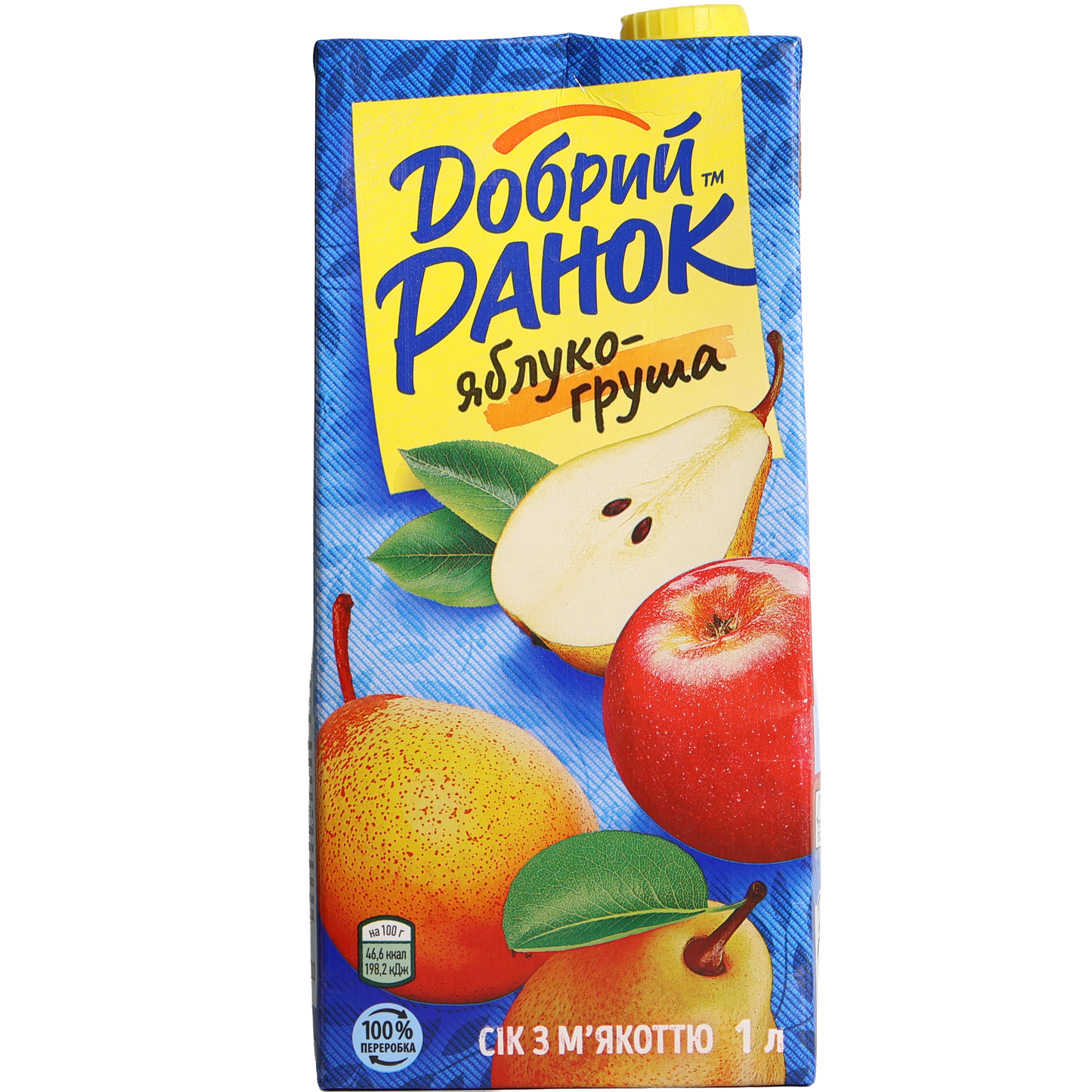 Dobryi Ranok Apple-Pear Juice with Pulp, 33.81fl oz