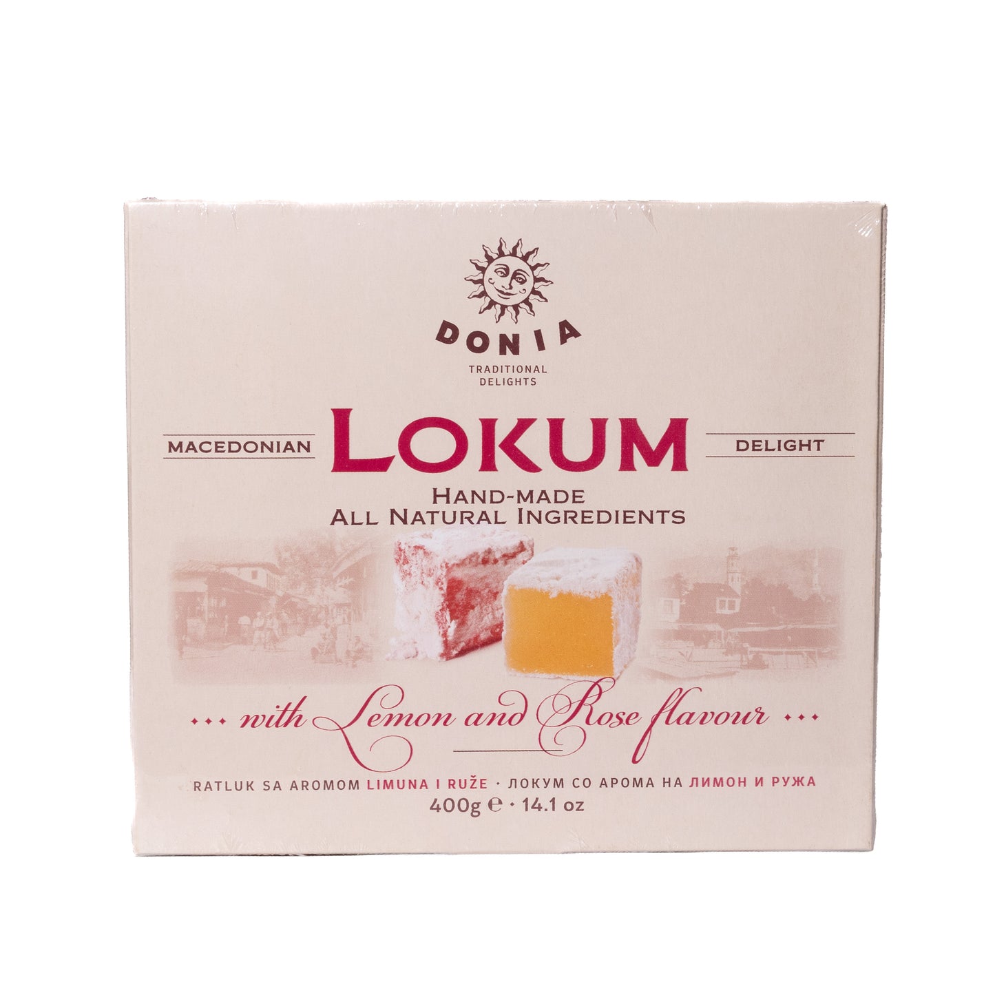 Donia Lokum Lemon & Rose Macedonian Delight, 14.1oz
