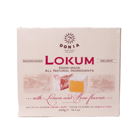 Donia Lokum Lemon & Rose Macedonian Delight, 14.1oz