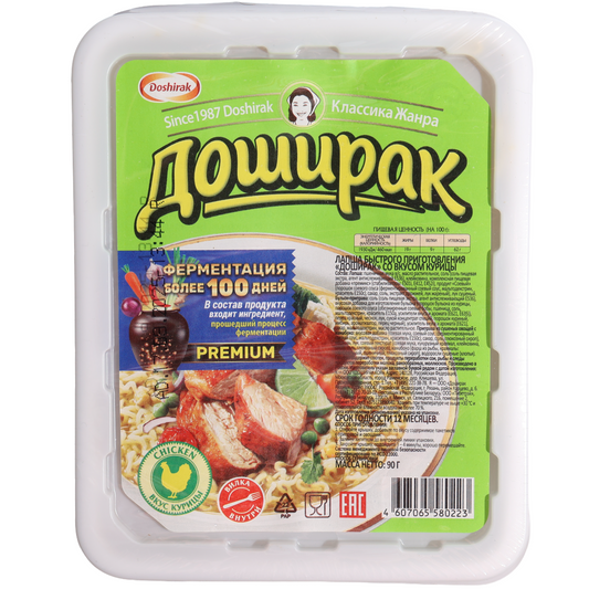 Doshirak Chicken Flavor Noodle Soup, 3.2oz