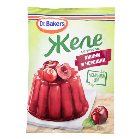Dr. Bakers Cherry and Sweet Cherry Jelly Mix, 1.58oz