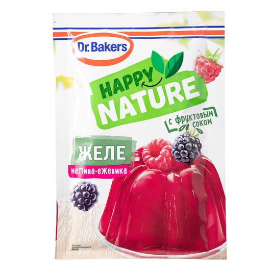 Dr. Bakers Happy Nature Raspberry Blackberry Jelly Mix, 1.44oz
