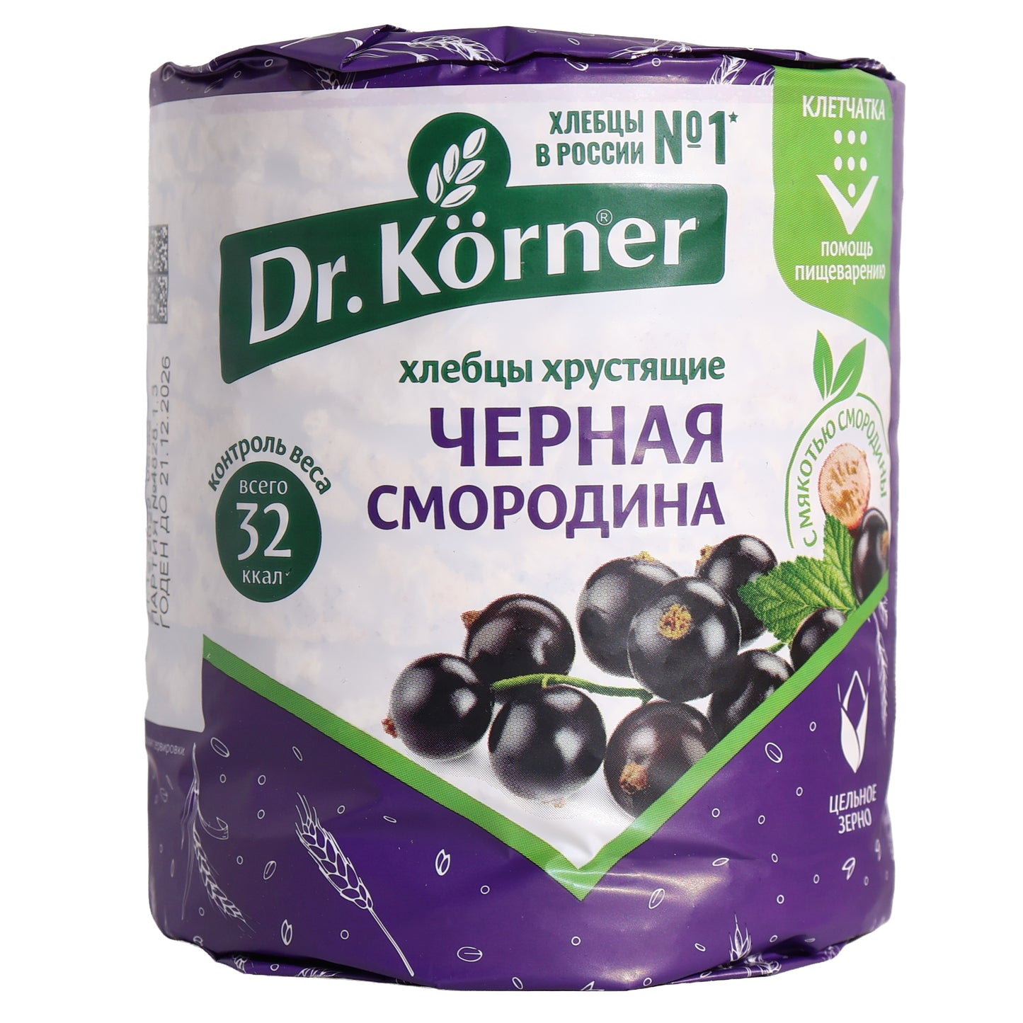 Dr. Korner Black Currant Cereal Cocktail Crispbreads, 2.82oz
