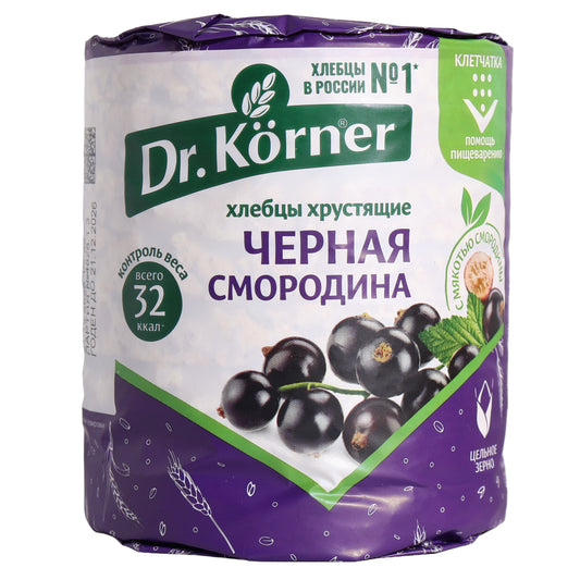 Dr. Korner Black Currant Cereal Cocktail Crispbreads, 2.82oz