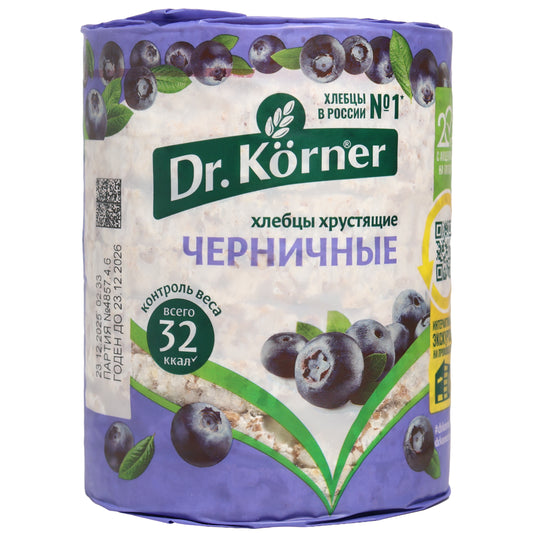 Dr. Korner Blueberry Cereal Cocktail Crispbreads, 3.53oz