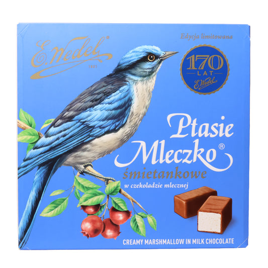 E. Wedel Ptasie Mleczko Creamy Marshmallow in Milk Chocolate, 12oz