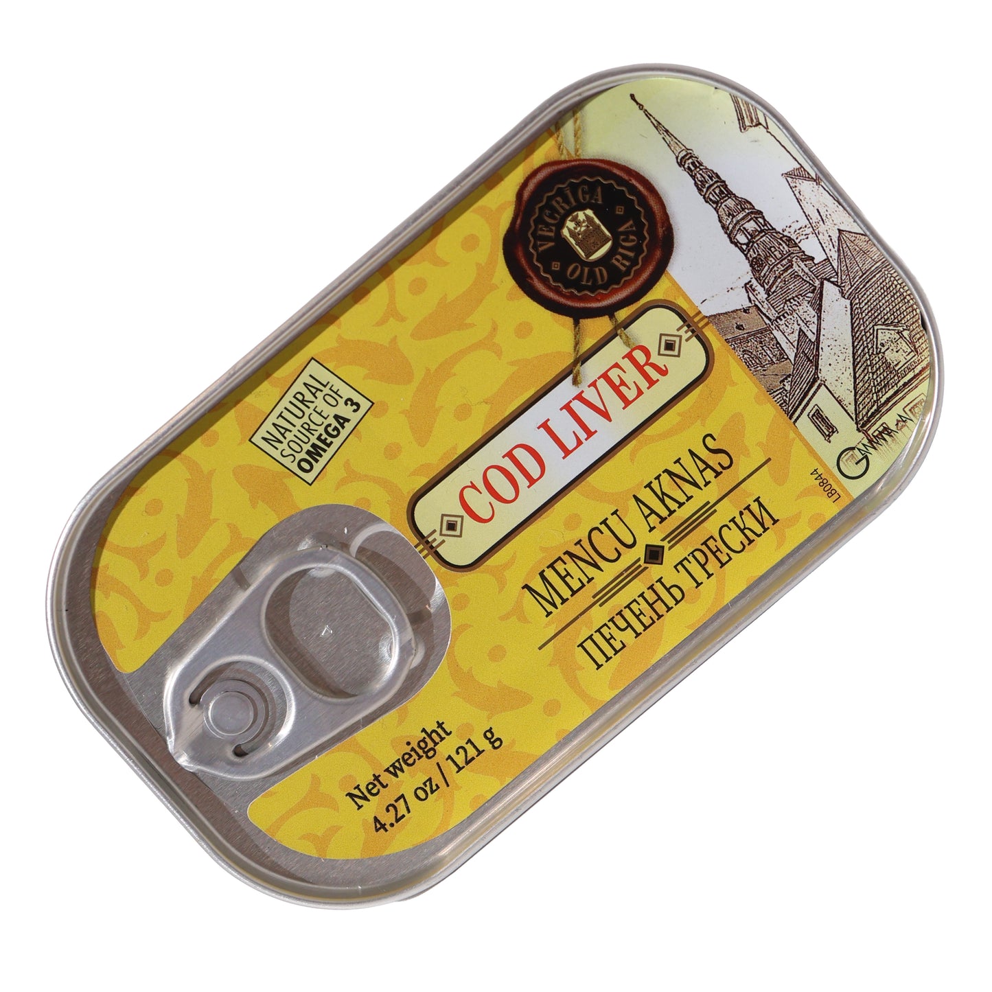 Ecriga Old Riga Cod Liver in Own Oil, 4.27oz