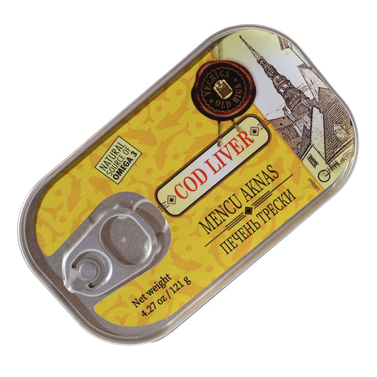 Ecriga Old Riga Cod Liver in Own Oil, 4.27oz