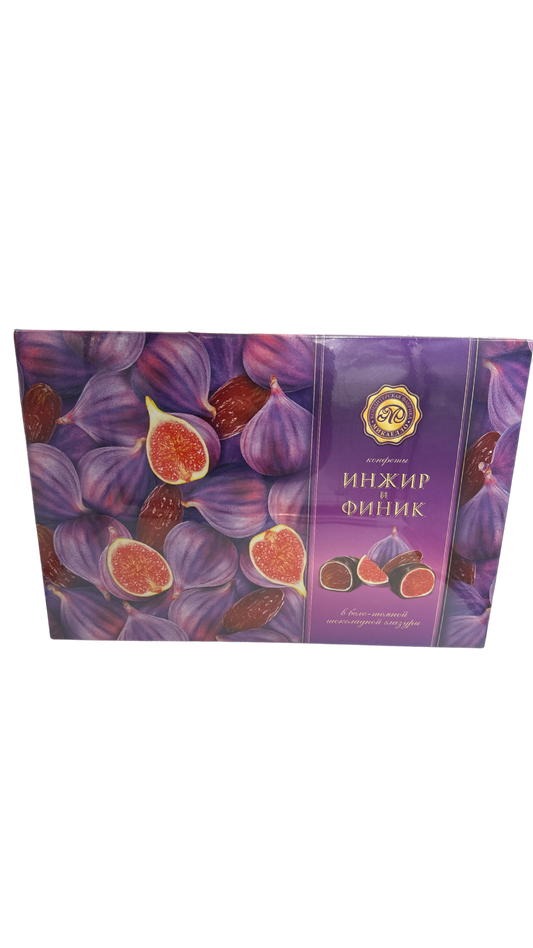 Figs & Dates in White & Dark Chocolate Glaze, 240g