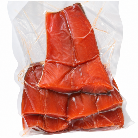 Kinsman Cold-Smoked Steelhead Tail Pieces, 1lb