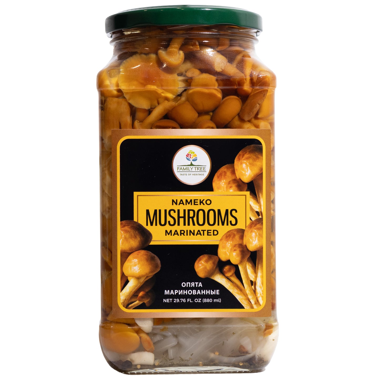 Family Tree Marinated Nameko Mushrooms, 29.76 fl oz