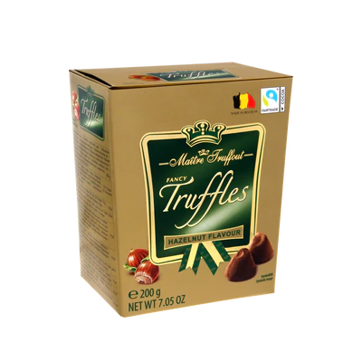 Maitre Truffout Hazelnut Flavored Truffles, 200g