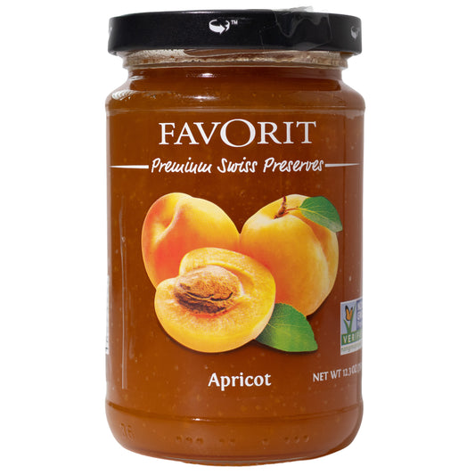 Favorit Apricot Premium Swiss Preserves, 12.3oz