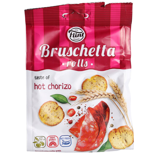 Flint Bruschetta Rolls Hot Chorizo, 2.29oz
