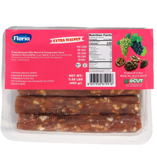Floria Extra Walnut Grape Molasses with Pomegranate Flavor, 14.1oz