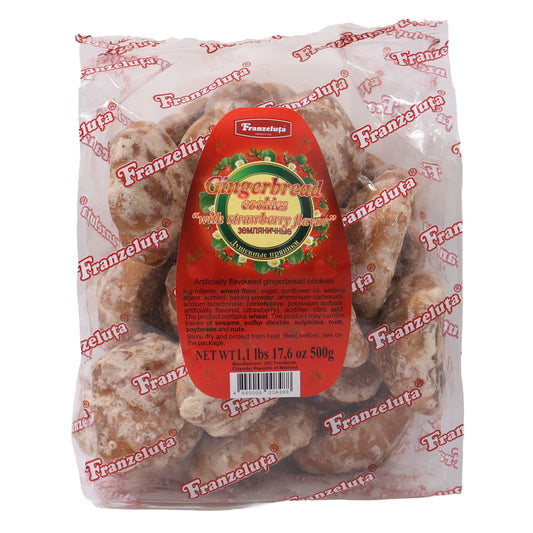 Franzeluța Gingerbread Cookies Strawberry Flavor, 17.6oz
