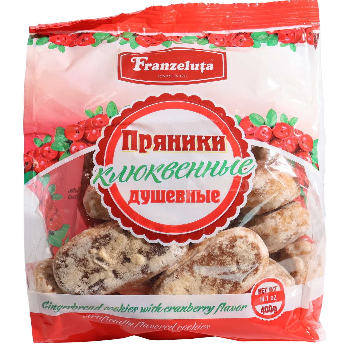 Franzeluta Cranberry-Flavored Gingerbread Cookies, 14.1oz
